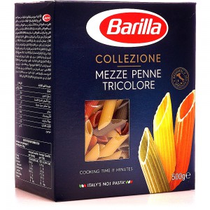 Паста Barilla Collezione Mezze Penne Tricolore, 500 г