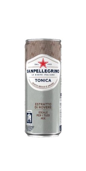 Газированный напиток Sanpellegrino Tonica ж/б, 0.33 л х 24 шт