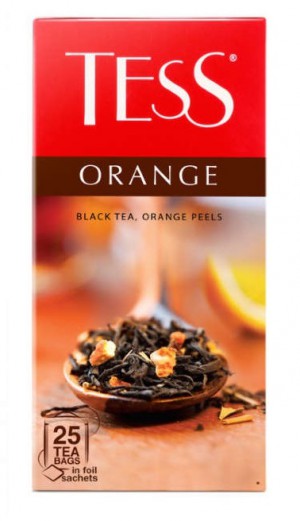 Чай Tess Orange, черный в пакетиках, 25 шт.
