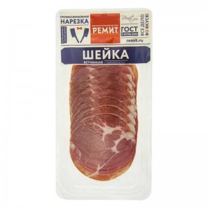 Ремит Шейка свиная Ветчинная сырокопченая, нарезка, 150 г