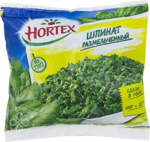 Hortex Замороженный шпинат рубленный, 400 г