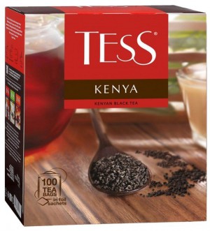 Чай Tess Kenya, черный в пакетиках, 100 шт.