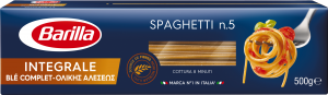 Паста Barilla Integrale Spaghetti n.5 цельнозерновые, 500 г