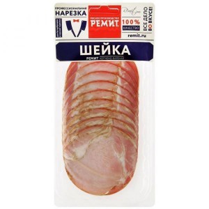 Ремит Шейка свиная копчено - вареная, нарезка, 150 г