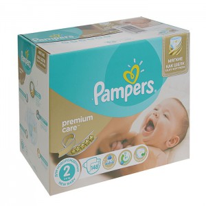 Подгузники Pampers Premium Care New Baby (3-6кг) 148 шт.